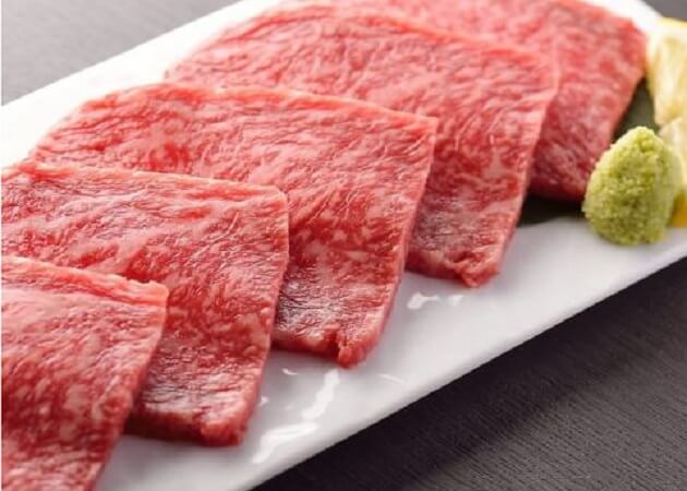 仙台牛焼肉　と文字　の仙台牛肉画像